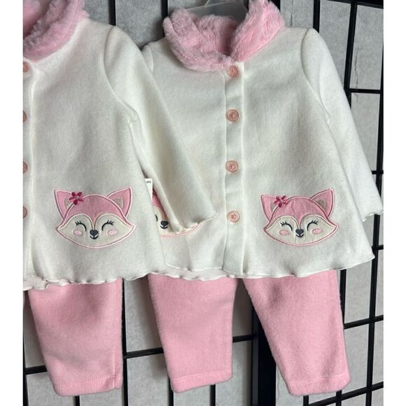 Swiggles Pink/white Button Up Two Piece Outfit - Picture 4 of 7